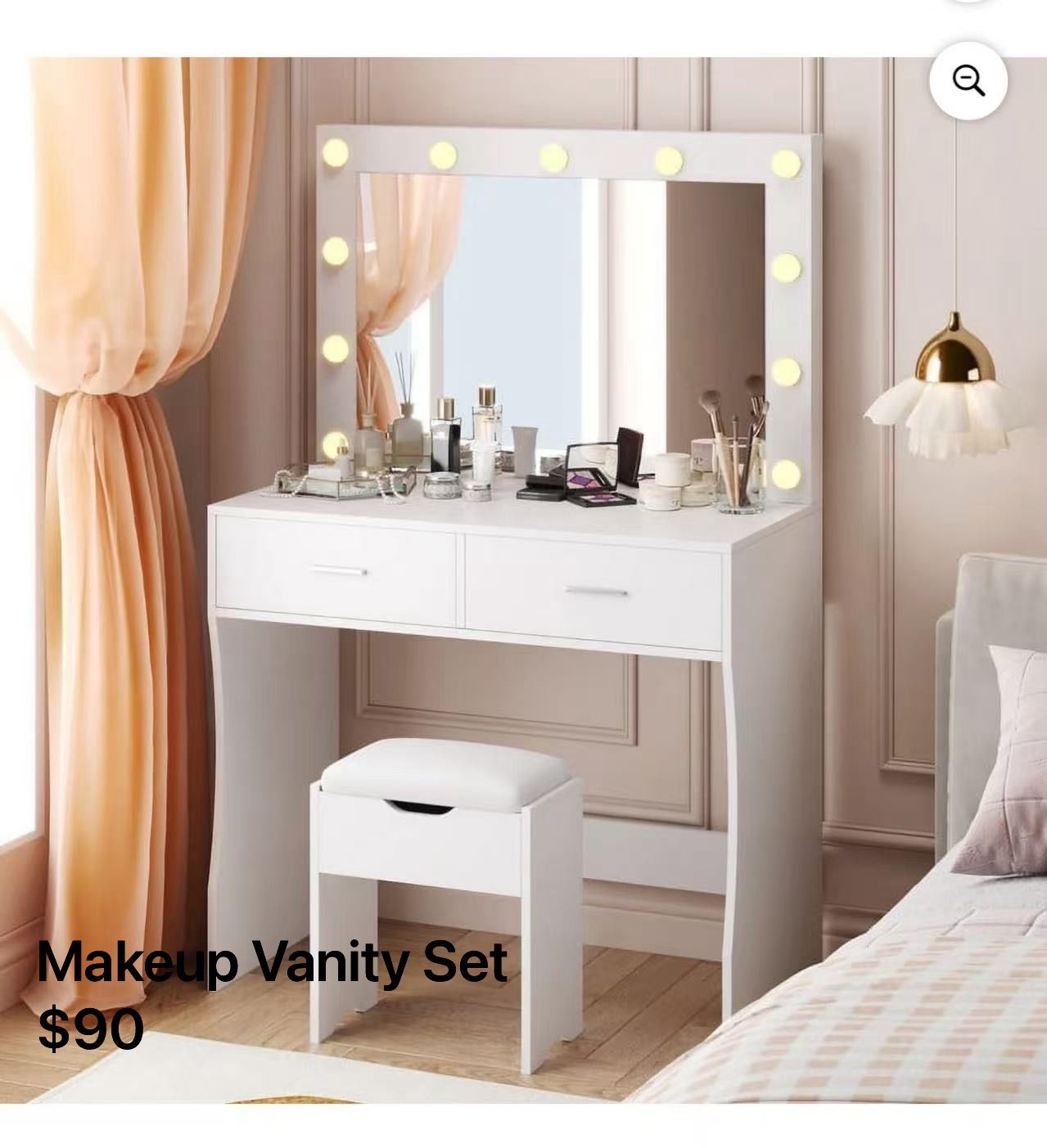 Makeup Vanity Table Set