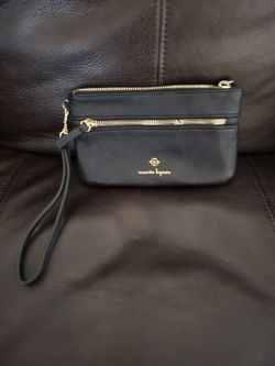 Nanette Lepore vegan pebbled leather wristlet with gold hardware.  NWOT