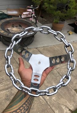 Old school chain steering wheel