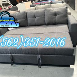 Grey Sofa Couch New Futon Convertible Bed Cama Nueva 