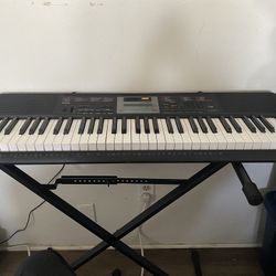 Piano/Keyboard Casio Cord And Stand Included 