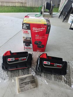 🔥$130 PRICE IS FIRM🔥 Milwaukee 2-PACK M18 18-Volt Lithium-Ion XC Extended Capacity 5.0Ah Batteries