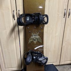 K2 Burton Snowboard With Boot Bindings And Snowboard Bag  163cm