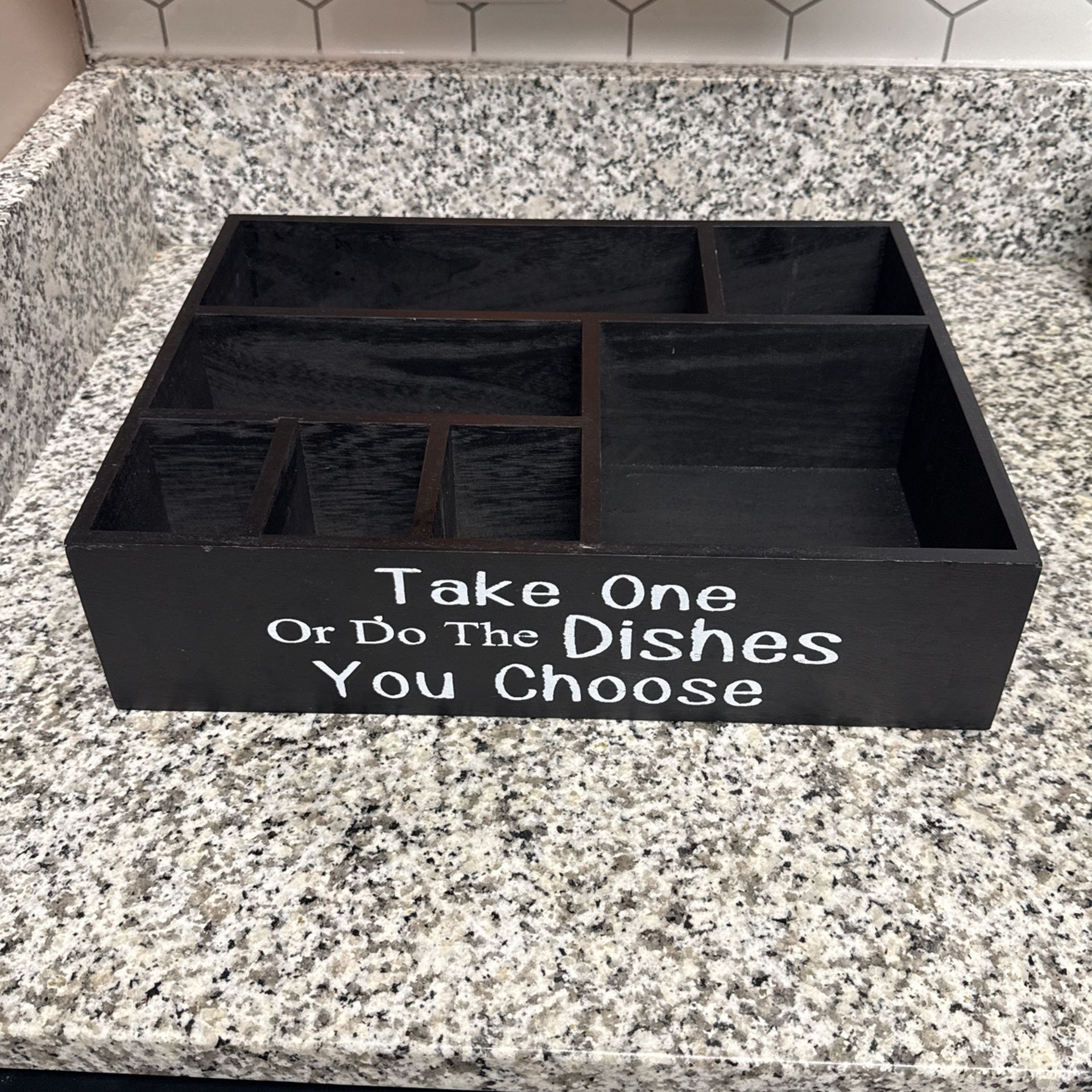 Wooden Utensils Caddy Holder