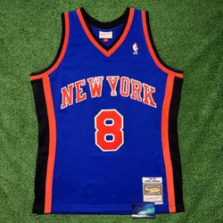 New York Knicks Latrell Sprewell Mitchell & Ness Jersey Large Preowned