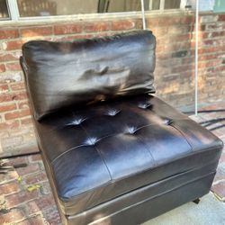 Leather Chair / Sectional Sofa Piece