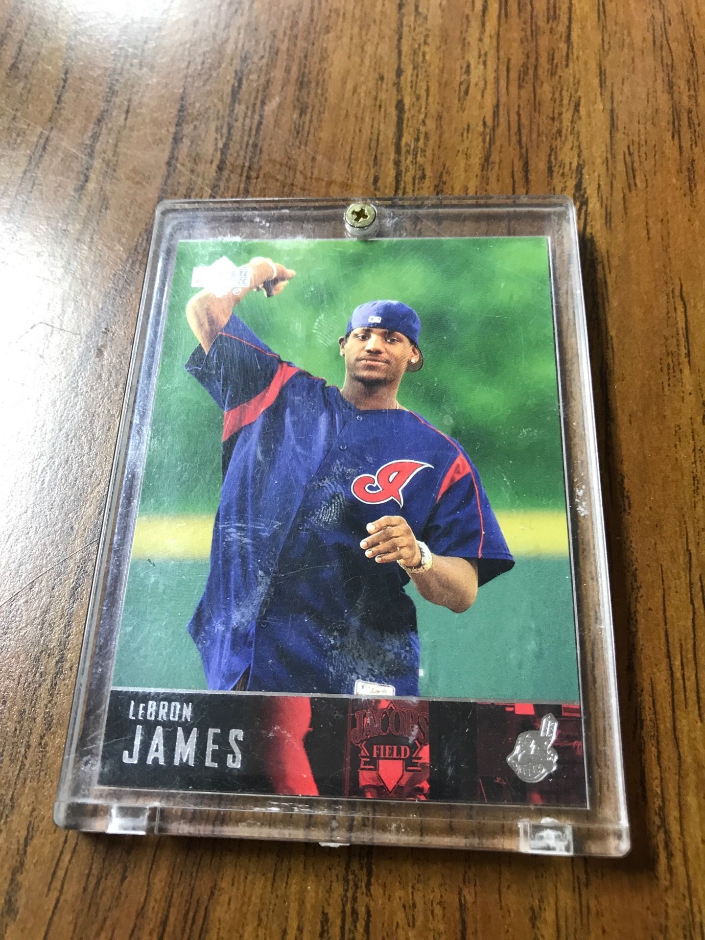 LeBron James Indians baseball card