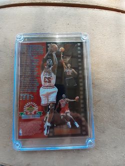 Michael Jordan celebration card rare.