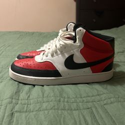Nike Red And White Shoes 