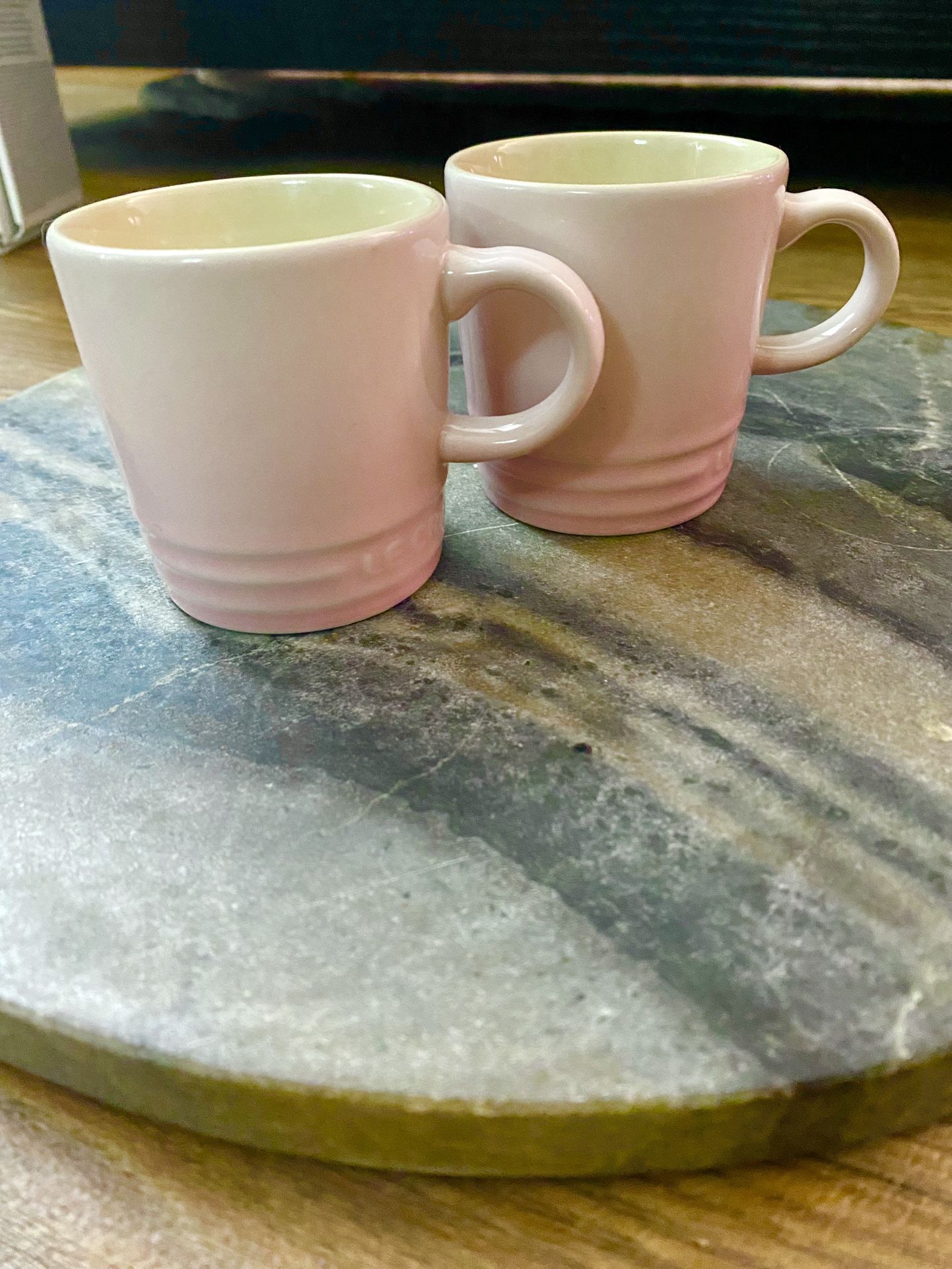 Le Creuset Espresso London Mugs, 100ml/3oz, Color Shell Pink