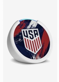 Amazon Echo Pop Smart Speaker Alexa U.S. Soccer Edition Hands-Free Team USA US