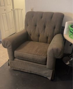 Dark green living room chair