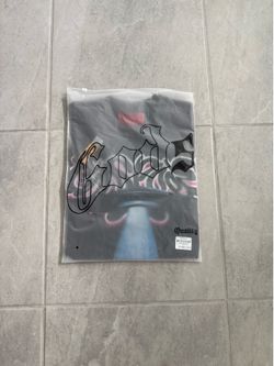 Godspeed × Quailty black t-shirt with graphic of a car under a UFO beam