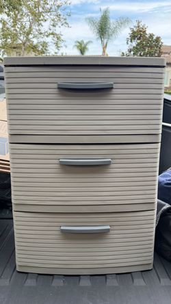 3 Drawer Plastic Storage