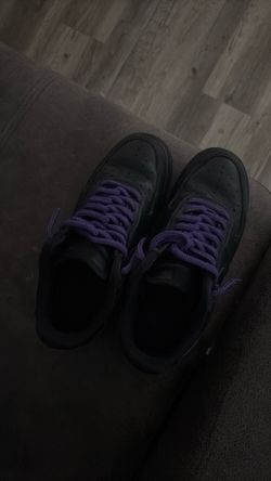 Black airforce purple laces no box size 9.5
