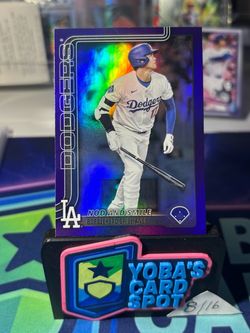 🔥⚾ SHOHEI OHTANI — PURPLE RAINBOW FOIL /250 ⚾🔥  2025 Topps Update Series ⭐ Shohei Ohtani #US84 — “Nod and Smile” 🟣 Purple Rainbow Foil Parallel 🔢 