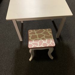 Children’s Wooden Table And Chair Set 