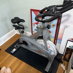 Sunny Synergy Bike Stationary Indoor With Mat 