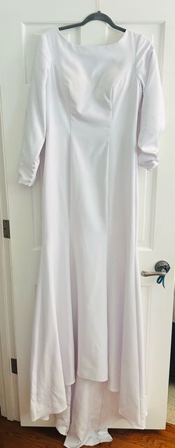 Vintage White Long Sleeve Wedding Dress – Size 7
