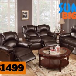 3 Pc Sofa Loveseat And Chair 