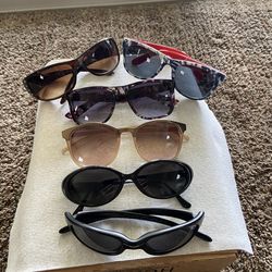 6 pair sunglasses