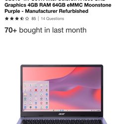 Acer Chromebook New Nueva In Box