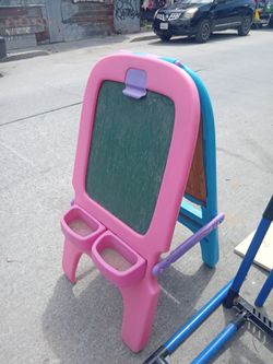 Kids white board and chalk board