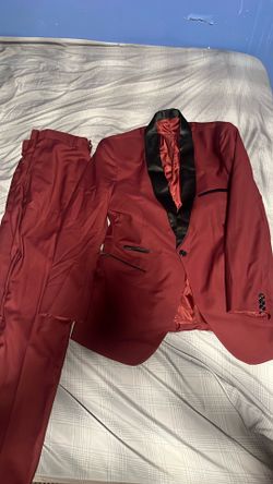 Maroon suit
