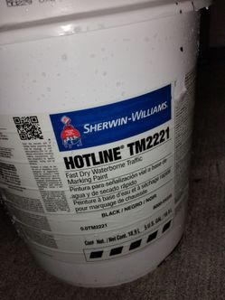 Black paint 5 gallon bucket Sherwood Williams