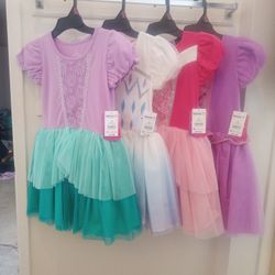 NWT Disney Girls Dresses Size SMALL 6-6X $10 Each