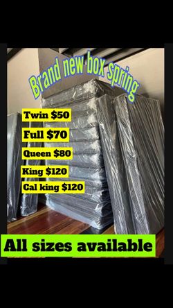 Brand new box springs / all size available / please read description