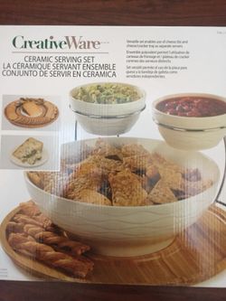 CreativeWare Ceramic Serving Set