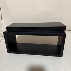 Black Floating Shelved 