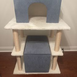 Custom Built Cat Tree With Storage
