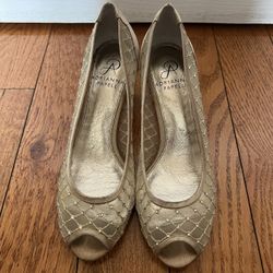 Adrianna Papell Gold Heels