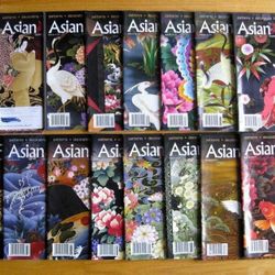 16 issues of Asian Fiber Quilting and Design Ideas Magazines
