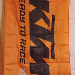 KTM Racing Banner 3 x 5 Ft NEW 
