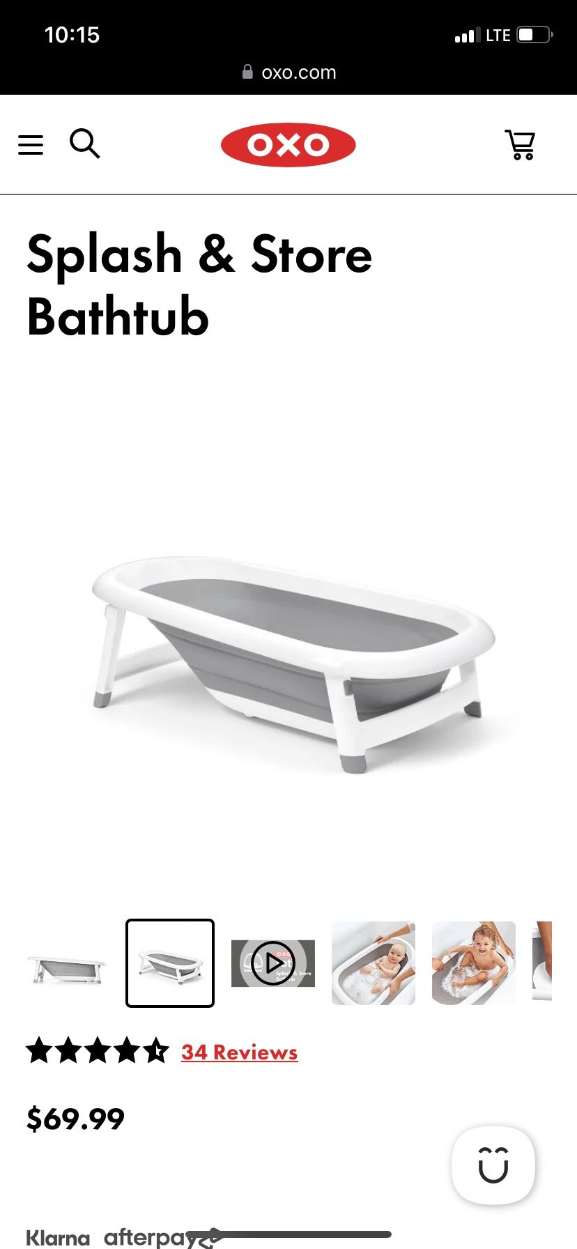 Oxo Tot Collapsible Bath Tub