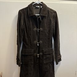 Halogen Corduroy Brown Coat