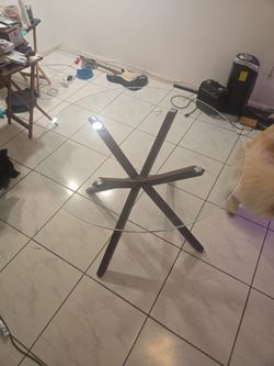 Round Glass Top Dining Table