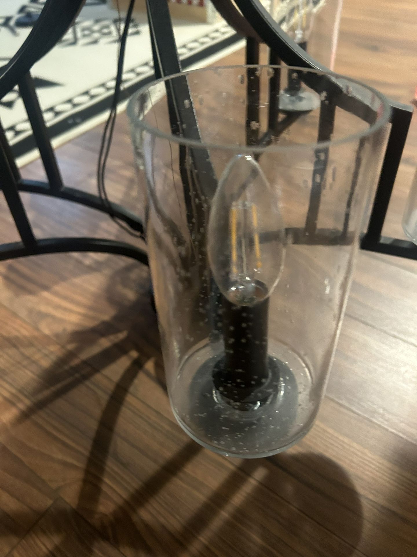 Farmhouse Black Chandelier