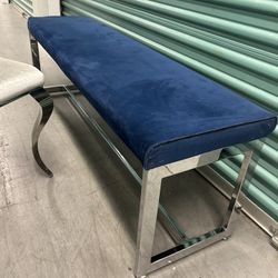 Silver Suade Chairs & Bench