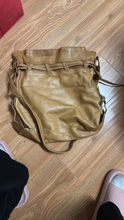 Real Leather Bucket Purse