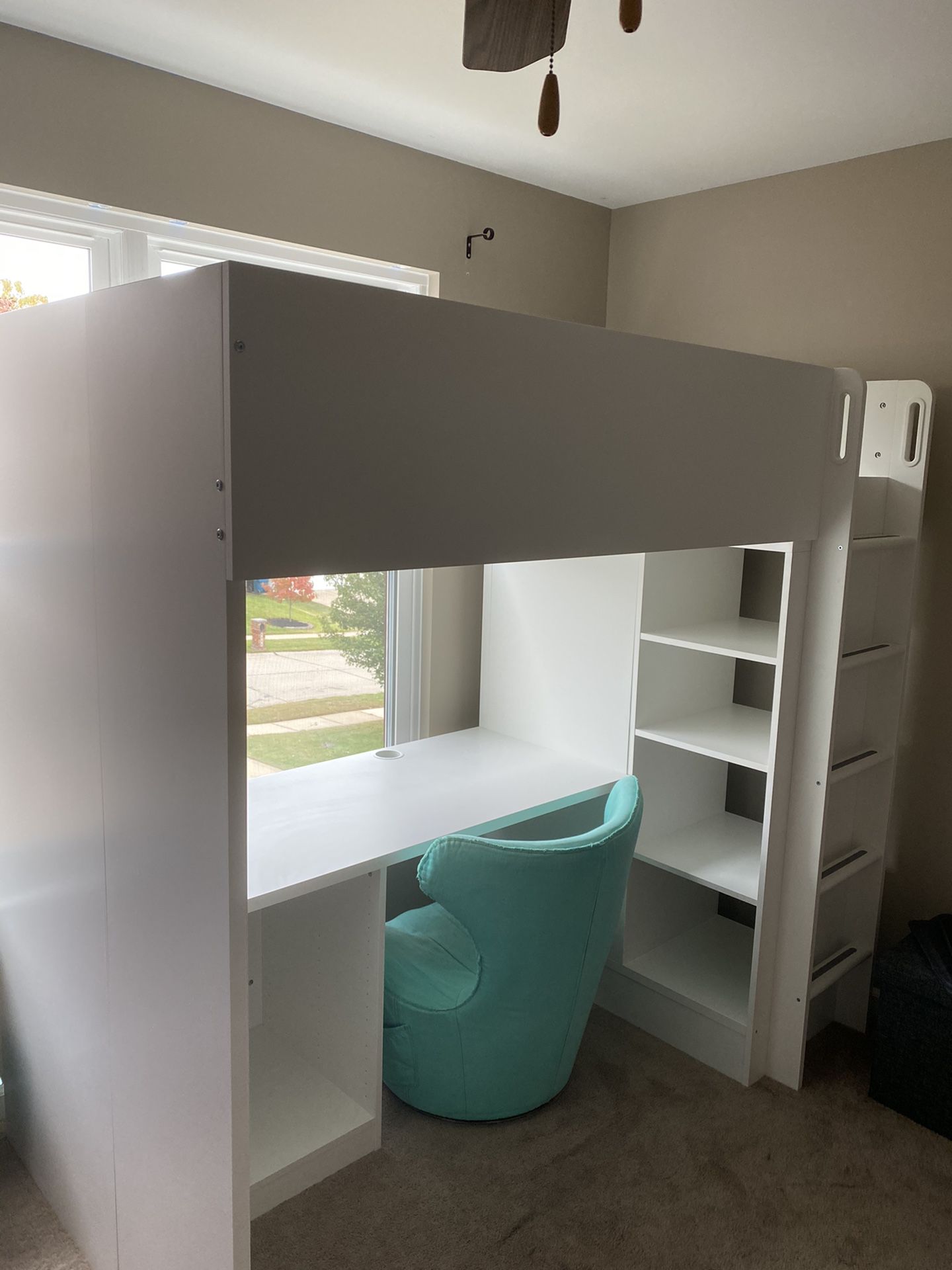 bunk beds with lots of storage ( negotiable price)