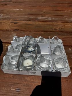 Glass Candle holders