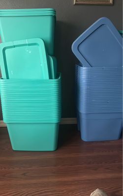Bins with lids