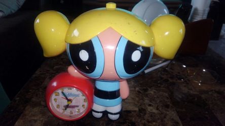 Power Puff girl Bubbles clock