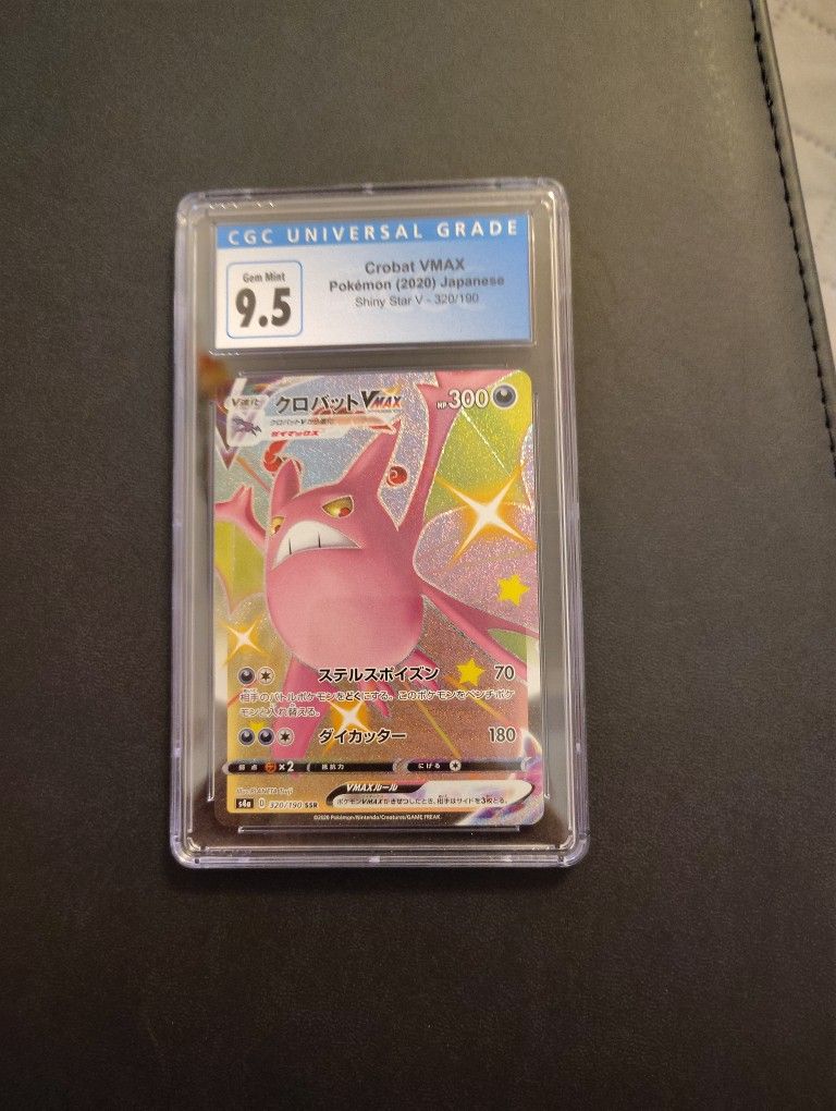 Pokemon Crobat Vmax Japanese Cgc 9.5