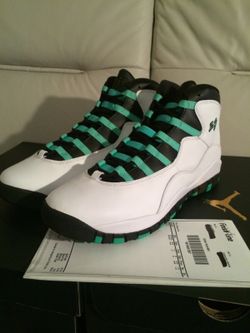 Air Jordan retro 10 verse green size 9.5 nike retro 1 retro 11 curry foamposite KD yeezy