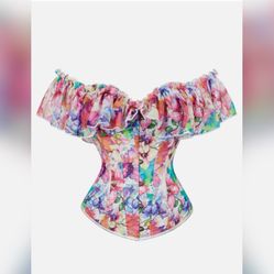 Floral Corset Top Sz.L
